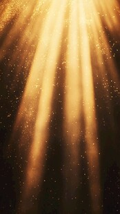金色光芒闪耀梦幻背景