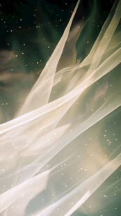 梦幻飘纱星空背景图