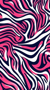 粉色斑马纹抽象图案设计