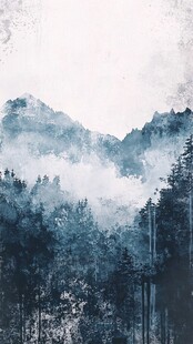 雾霭山林 梦幻自然景致