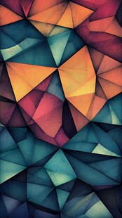 绚丽多彩几何图案背景