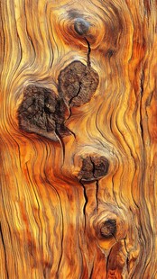 木纹艺术 独特树结与纹理之美