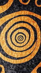 黑金螺旋纹理装饰图案