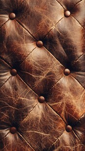 复古质感棕色皮革沙发纹理
