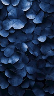 深蓝色绣球花密集背景图