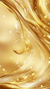 金色流体梦幻背景图