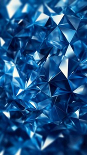 蓝色几何晶体纹理背景
