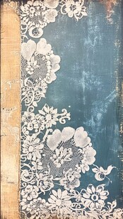 复古蕾丝装饰旧木板背景