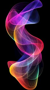 炫彩动感彩色烟雾线条图