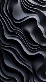 黑色立体波浪纹理图案