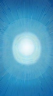 蓝色放射光圈科技背景图