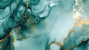 青金交融抽象流体艺术纹理