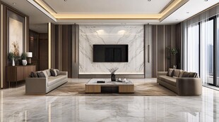 现代简约风豪华客厅空间