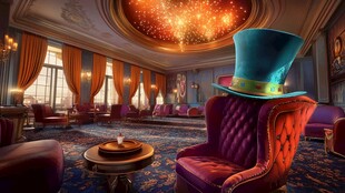 梦幻客厅中的魔法高帽