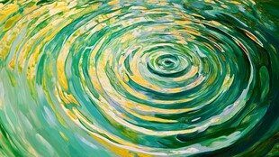 碧波涟漪艺术画作