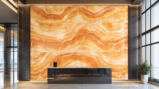 橙色大理石纹大气背景墙