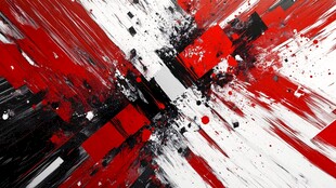 红黑抽象动感艺术背景图