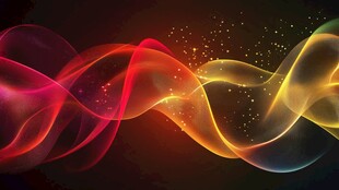 炫彩流动光带背景特效