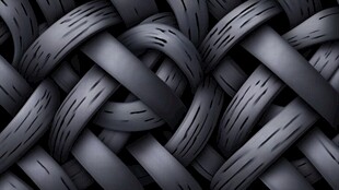 黑色交织纹理编织图案