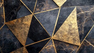 黑金几何拼接奢华纹理背景