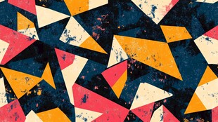 几何拼接抽象艺术背景图