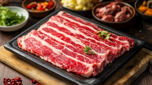 新鲜美味肥牛片 食材丰富