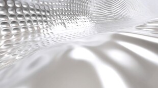 银色波纹质感抽象背景图