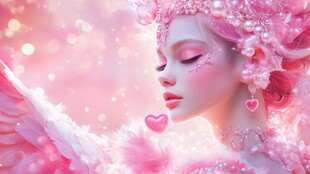 梦幻粉色精灵仙子