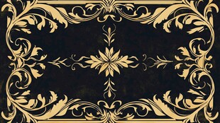 黑金奢华古典花纹图案