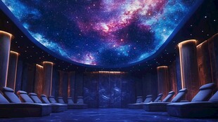 梦幻星空主题休闲空间