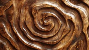 精美木质螺旋纹理图案