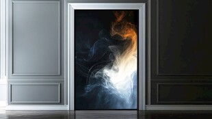 奇幻烟雾艺术门饰画面