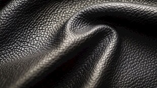 黑色皮革纹理特写