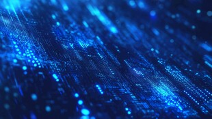 科技蓝光数字粒子背景图