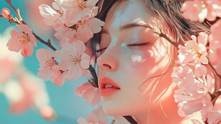 樱花下的梦幻少女