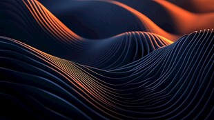 动感线条构成的梦幻波浪