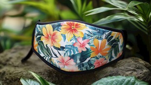 花卉图案时尚防护口罩