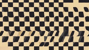 扭曲棋盘格图案视觉效果