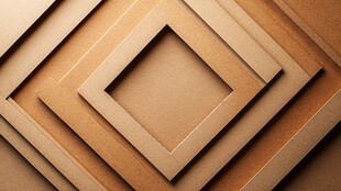 几何方形棕色立体背景图