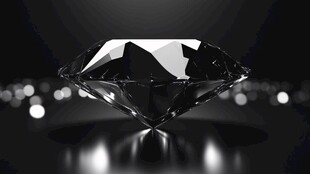 璀璨钻石闪耀黑色背景