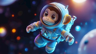 太空小猴宇航员奇幻遨游