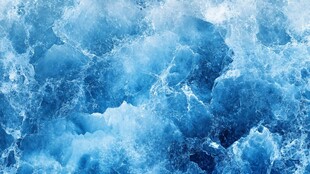 蓝色汹涌海浪纹理背景图