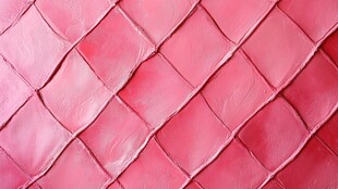 粉色菱格纹皮革纹理特写