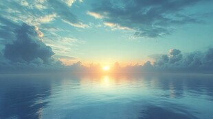 海上日出美景