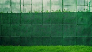 绿茵围网 清新户外景致