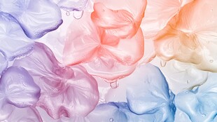 梦幻多彩水墨流体纹理图