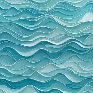 蓝绿色波浪纹理背景图案