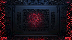 暗黑红纹华丽装饰背景