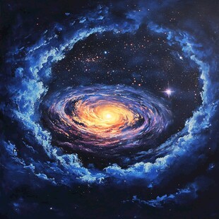 梦幻星云漩涡宇宙奇观