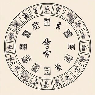 传统寿字图 中式吉祥元素